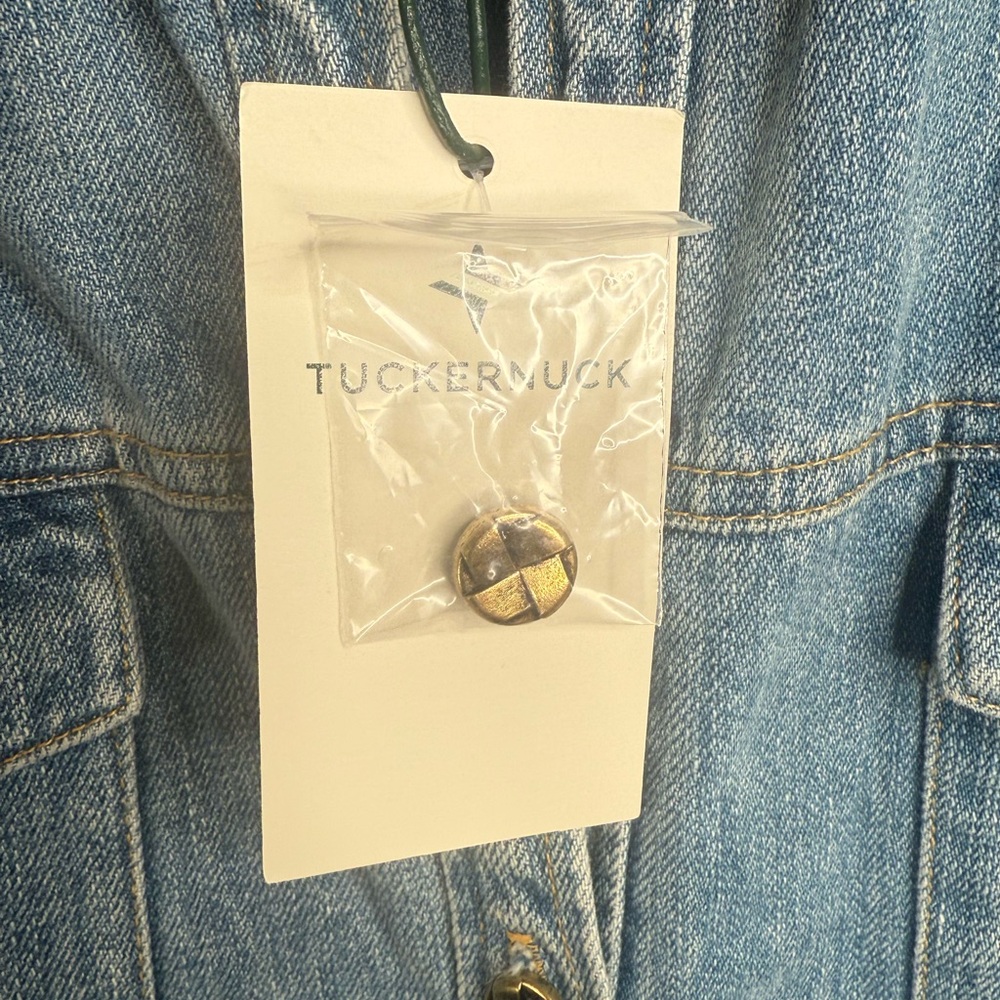 NWT Tuckernuck Denim Shirt Jacket Button-Down Trucker Western Shacket Small - Picture 4 of 9